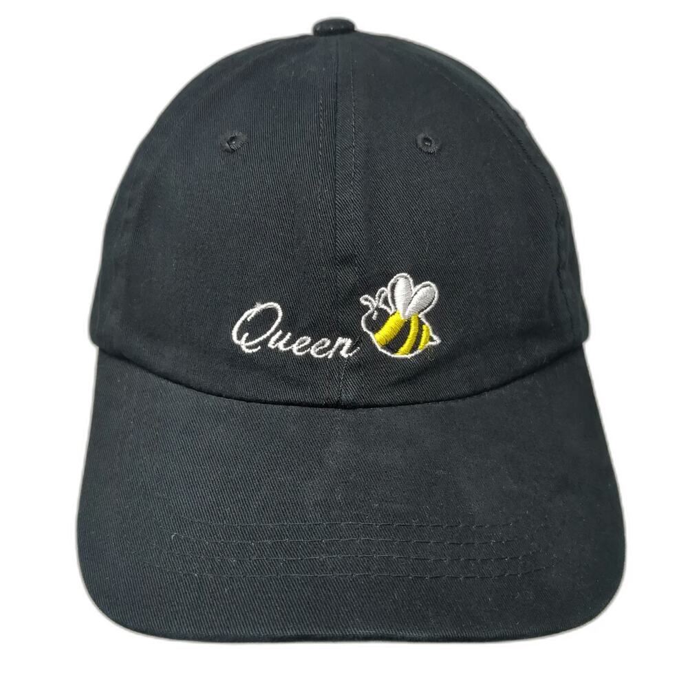 Torrid Queen Bee Embroidery Black Baseball Cap One Size Strapback Cotton Hat